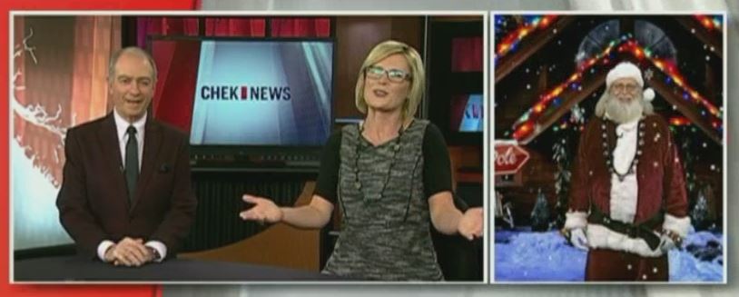 Santa on CHEK TV Nov. 20, 2017